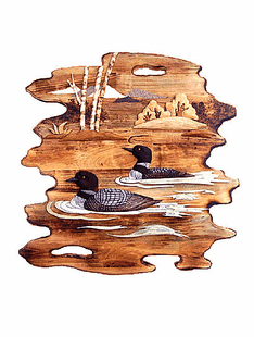 DUCK INTARSIA 24"X24"