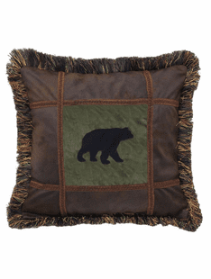  Evergreen Bear Toss Pillow