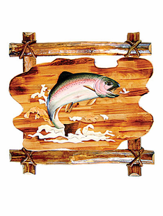 FISH INTARSIA 24"X24"
