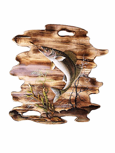 FISH INTARSIA 24"X24"