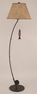 FISHING POLE FLOOR LAMP
