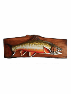 FISING- BROOK TROUT PLAQUE 22"X9"