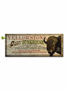 GUEST BUNKHOUSE PERSONALIZED SIGN- BUFFALO