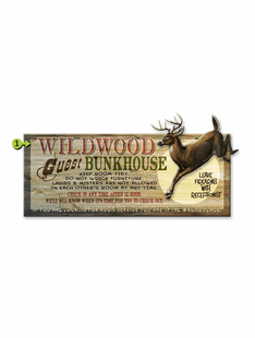 GUEST BUNKHOUSE PERSONALIZED SIGN- DEER