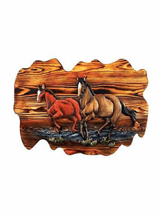HORSE INTARSIA 24"X16"