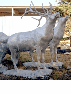 LIFE SIZE MOUNTAIN METAL SCULTURE