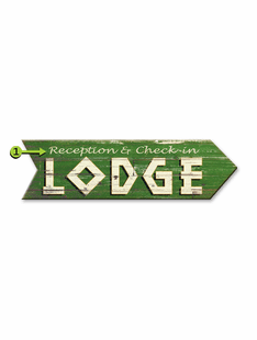 LODGE ARROW PERSONALIZED SIGN