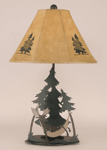 MOOSE IN HAMMOCK LAMP