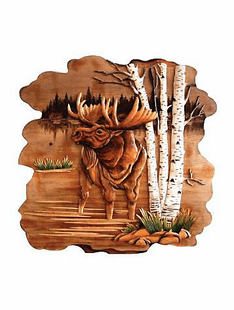 MOOSE INARSIA 24"X24"