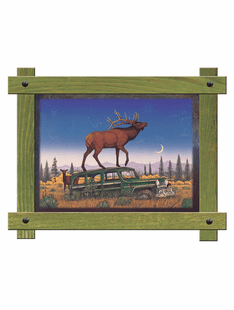 Out Side Chance ( ELK) - By Monte Dolack