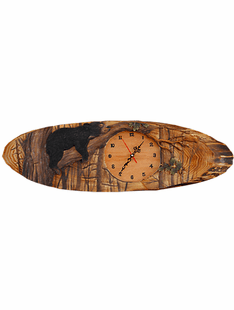 Real Wood- Lazy Bear Wall Clock