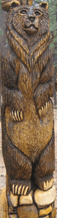 STYLIZED 8FT GRIZZ CARVING