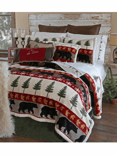 Tall Pine Plush Bedding Sets