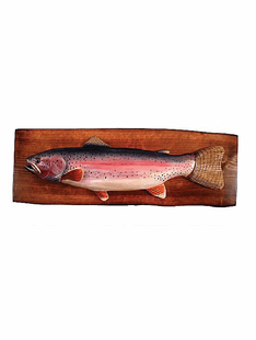 TROUT INTARSIA 24"X9"