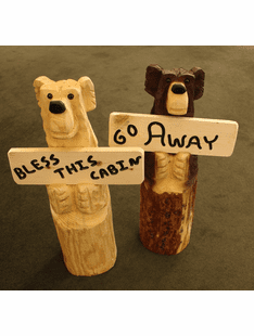 WELCOME STUMP BEAR 