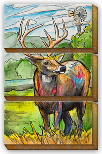 Whitetail Buck- Lg. Metal Wall Art