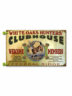 WHITETAIL CLUBHOUSE PERSONALIZED SIGN