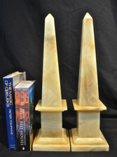 Alabaster obelisks