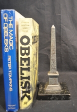 Antique Grand Tour Metal Obelisk