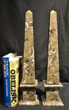 Italian Chocolate Marble Obelisks