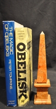 Pink marble obelisk