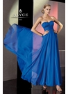 Alyce Strapless Sapphire Gown 35536