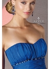 Alyce Strapless Sapphire Gown 35536