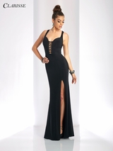 cheap prom dresses less than 100 Grey Tulle Sequins Spaghetti Straps Prom Dresses With Slit, Formal Dresses,  MP660