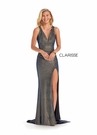 Clarisse Dress 8110 Gold & Royal Slit Gown | Prom 2020| 