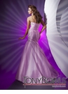 Pink Ruched Mermaid Prom Dress 112520 by Tony Bowls