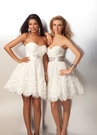 Short Ivory Prom Dress 17103