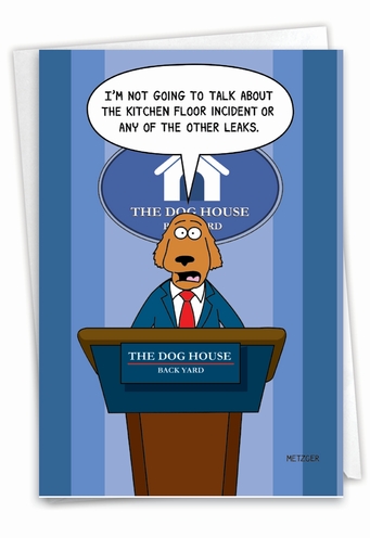 Dog Press Secretary Card