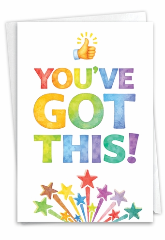 Lucky Watercolor Wishes Card