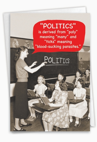 Meaning Of Politics Card