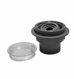 Caretaker 1.5 inch & 1 inch Thread Care Return Inlet - Charcoal Gray # 3-3-113