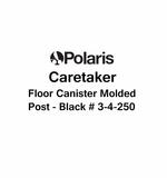 Caretaker Floor Canister Molded Post - Black # 3-4-250