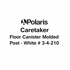 Caretaker Floor Canister Molded Post - White # 3-4-210