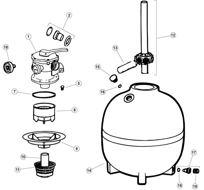 Jacuzzi RMST-24 Sand Filter
