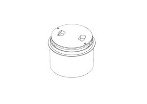 Paramount Paralevel Deck Ring and Lid - Light Gray # 005-760-2912-08