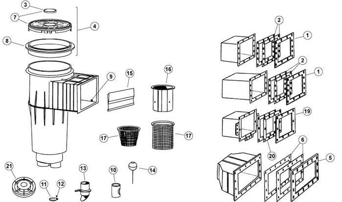 Pentair American Products Admiral Skimmer