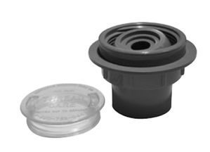Caretaker 1.5 inch & 1 inch Thread Care Return Inlet - Jet Black # 3-3-112