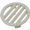 Caretaker Leaf-B-Gone&trade; Concrete Wall Fitting Grate - White # 1-1-170