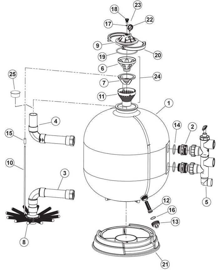 Waterway UltraClean Pro Sand Filter