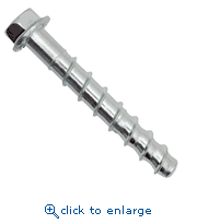 Dewalt Engineered By Powers PFM1411520 1/2" x 8" Screw-Bolt+ High Performance Screw Anchor - Zinc Plated (25/Box)