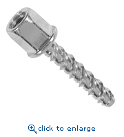 Dewalt Engineered By Powers PFM2217173 1/4" x 1-1/2" Hangermate Basic for Concrete Vertical 3/8" Rod Hanging Anchor - Internally Threaded (100/Box)