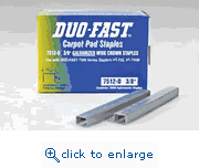 Duo-Fast 7512D 3/8&quot; 19 Gauge 1/2&quot; Crown D Point Staple (5,000 Per Box)