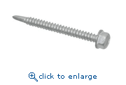 Elco Construction Products EDB571-I #10-16 x 2" #3 Drilit Point 5/16" High Hex Washer Head Stalgard Coating Standard Drill Screws Import ICC Approved (2,000/Box)