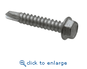 Elco Construction Products EDB801 #12-14 x 1-1/2" #3 Drilit Point 5/16" Hex Washer Head Stalgard Coating Standard Drill Screws (2,500/Box)