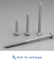 Elco Construction Products EMF410-100 #14-10 x 3-3/4" 5/16" Hex Washer Head (.425" washer O.D) Crete-Flex Silver Stalgard 410 stainless steel SS4 Masonry Fasteners (100/Box)
