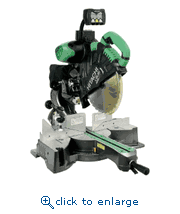 Hitachi C12RSH 12&quot; Sliding Dual Compound Miter Saw w/ Laser Marker